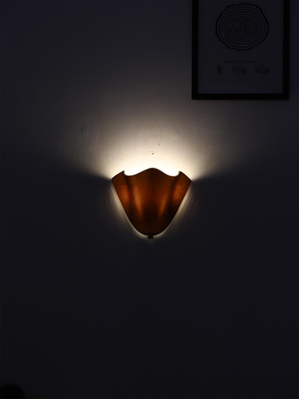 Veleina aplique de pared de vidrio