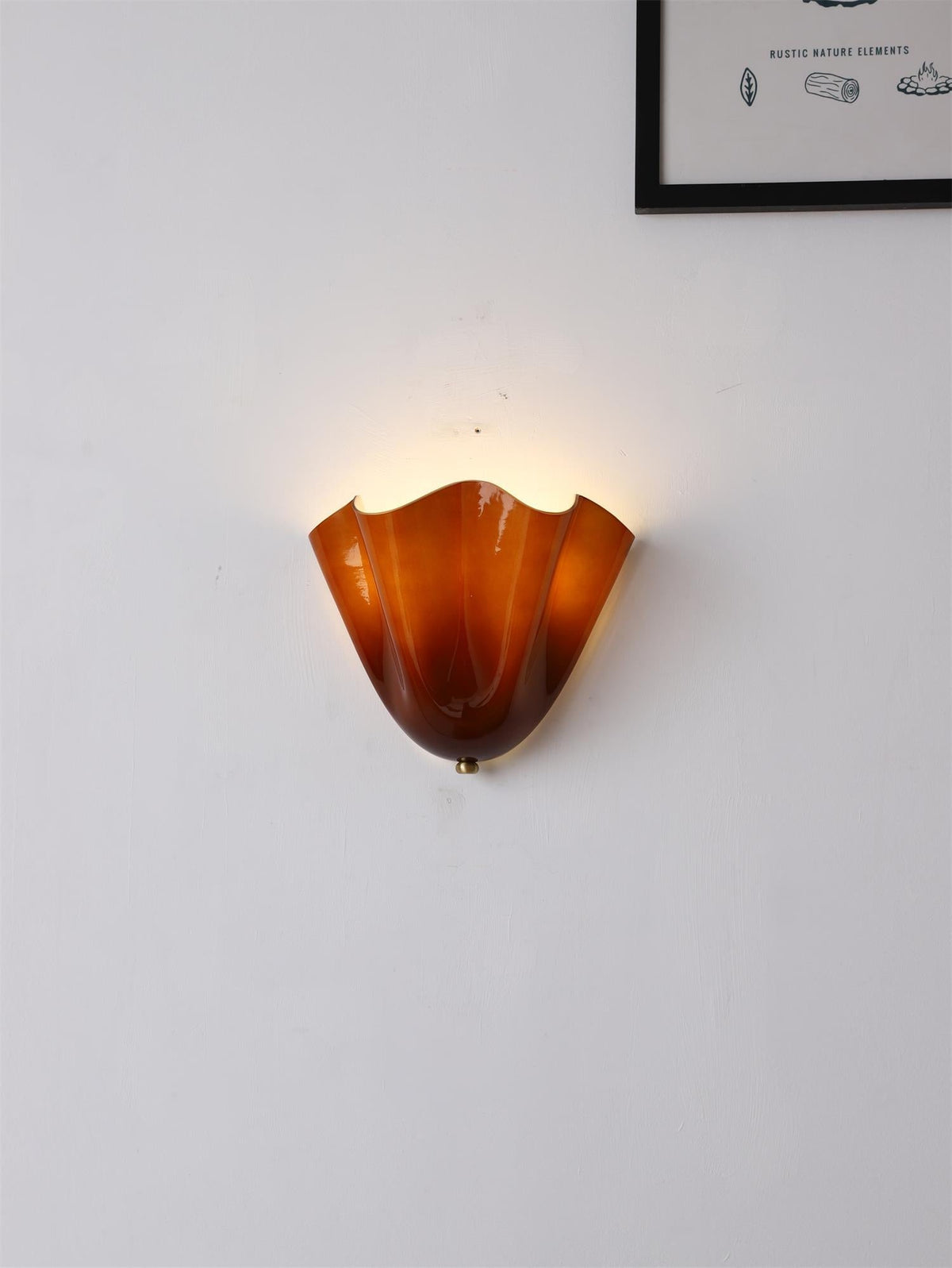 Veleina aplique de pared de vidrio