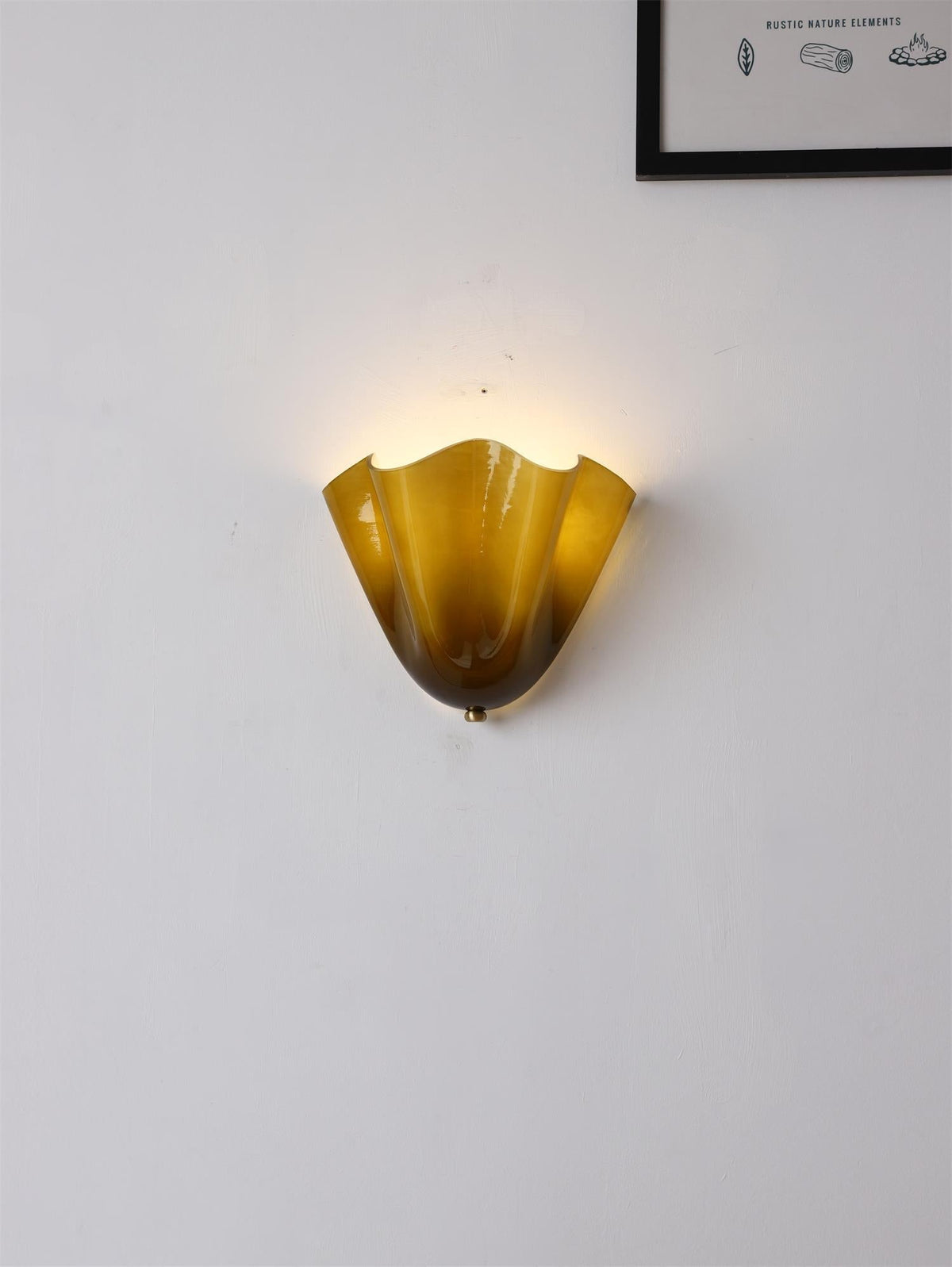 Veleina aplique de pared de vidrio