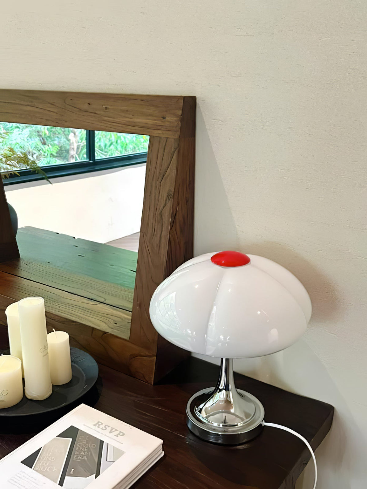Bin lámpara de mesa moderna