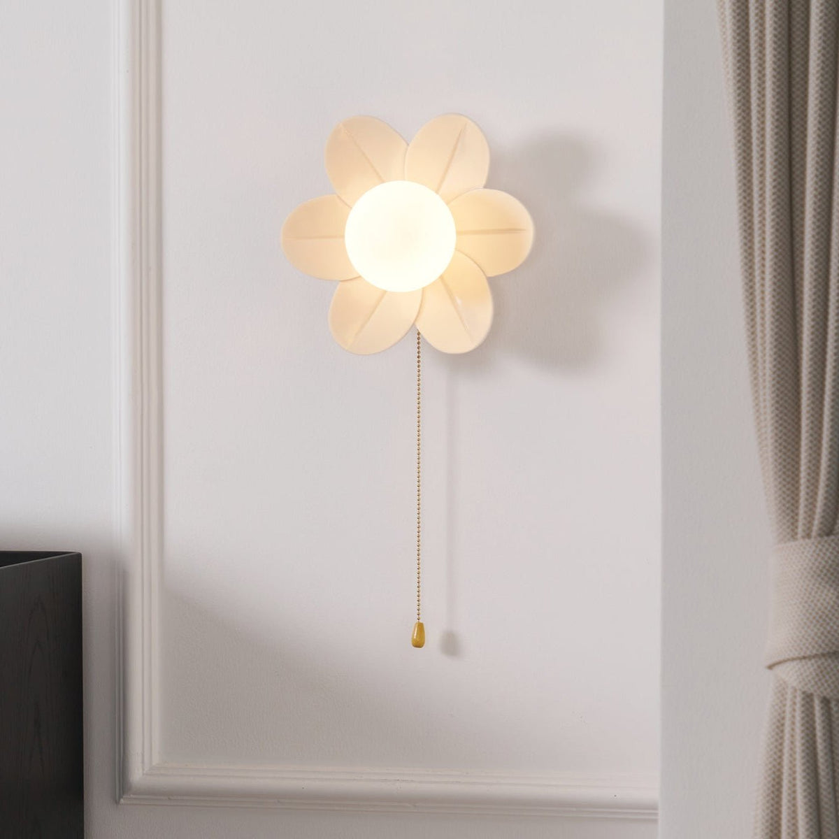 Bov aplique de pared nórdico Art Flowers de resina