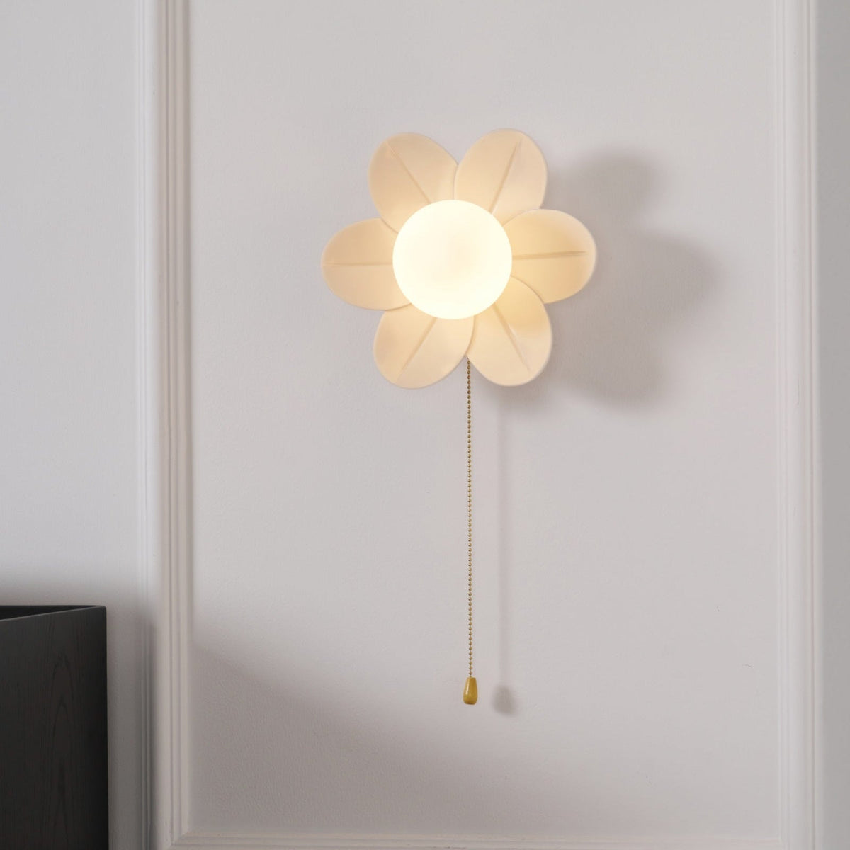 Bov aplique de pared nórdico Art Flowers de resina
