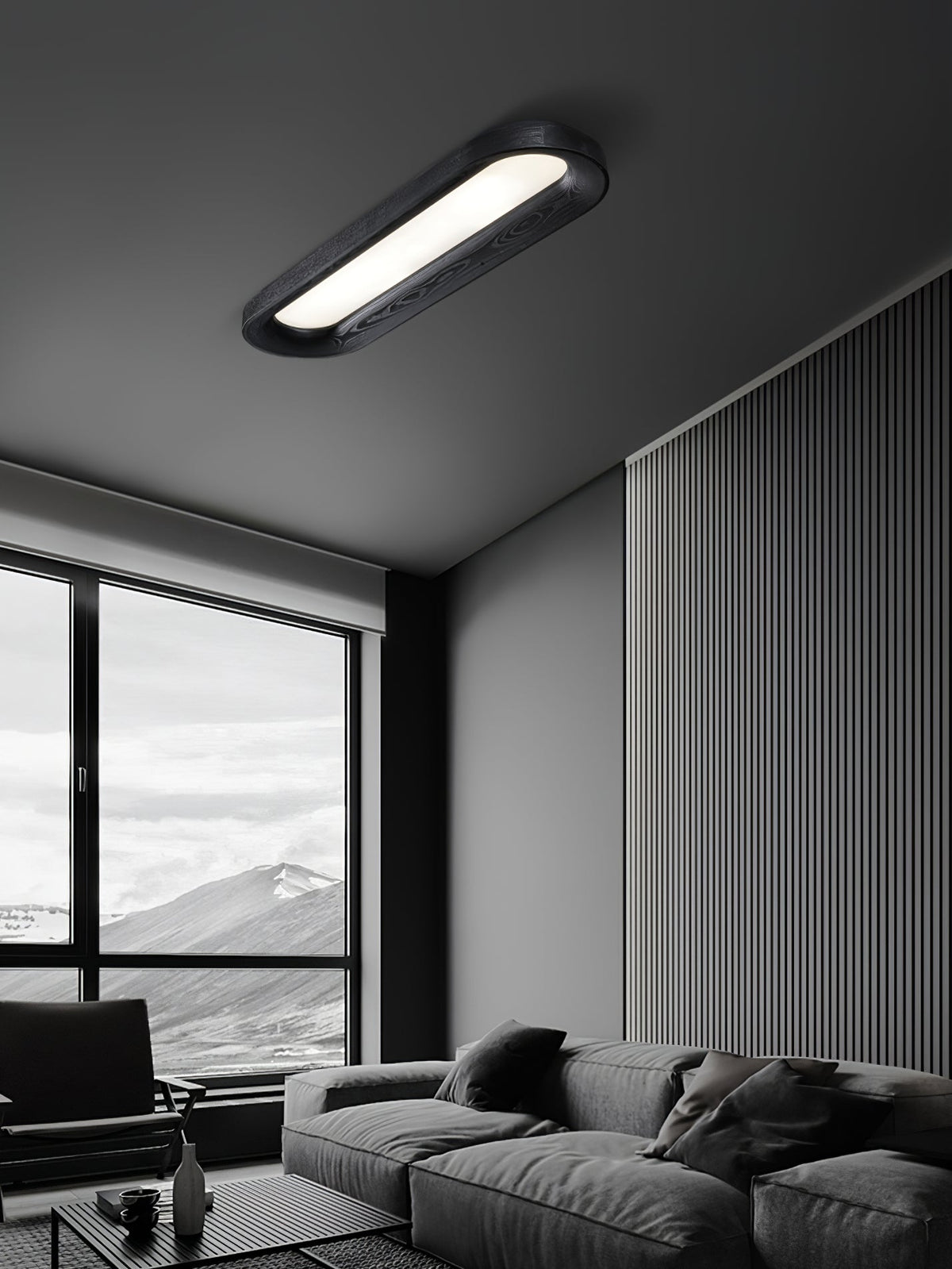 Zatalel lámpara de techo moderna minimalista con diseño de nube fluida en madera