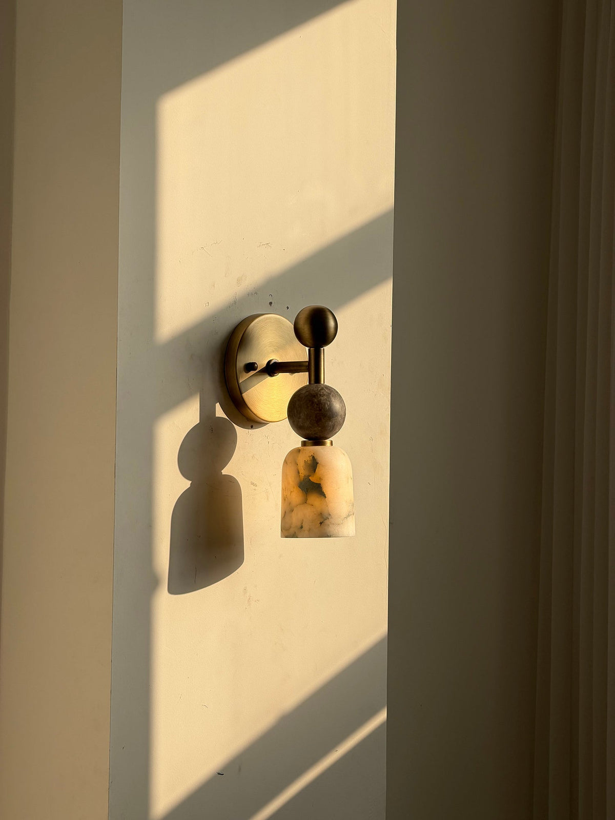 Serafin aplique de pared de alabastro