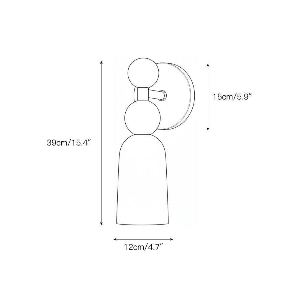 Serafin aplique de pared de alabastro