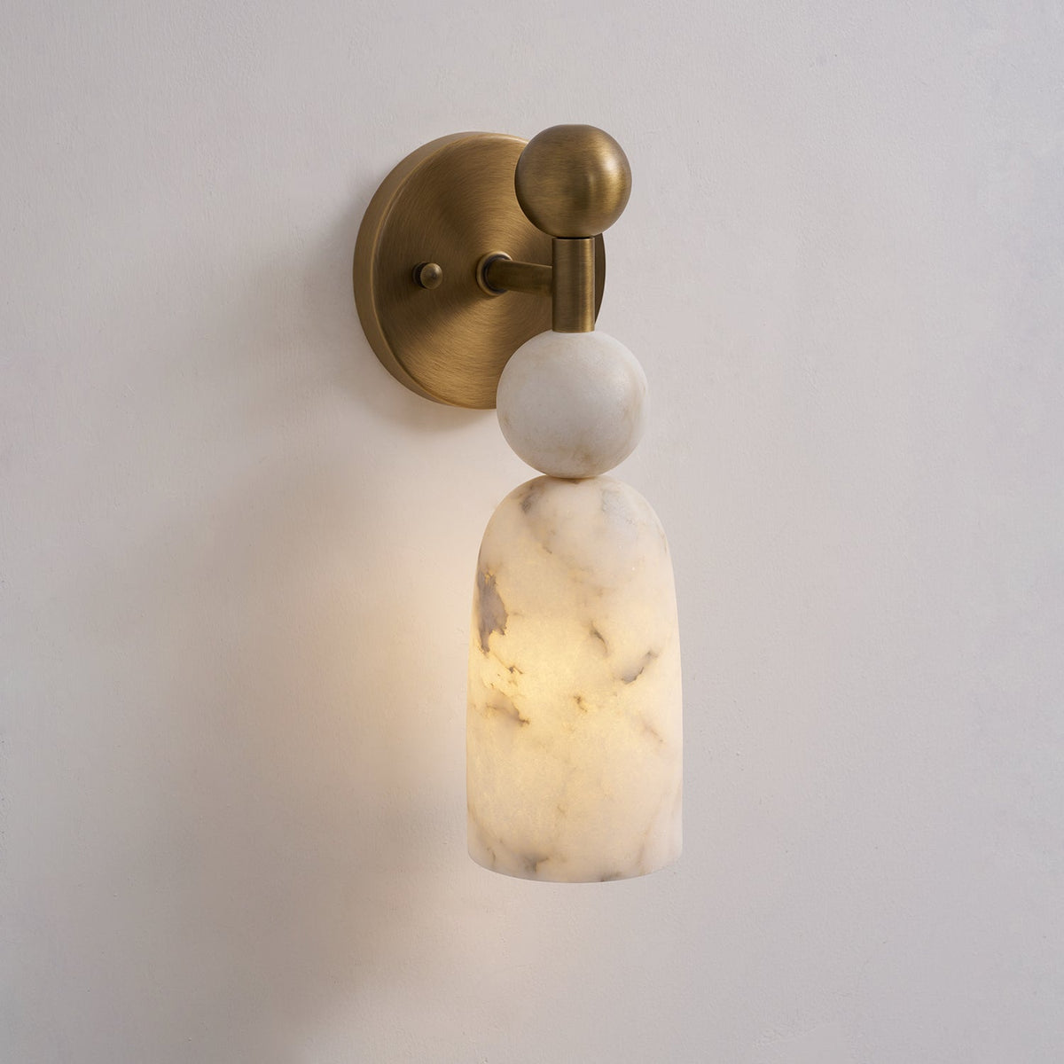 Serafin aplique de pared de alabastro