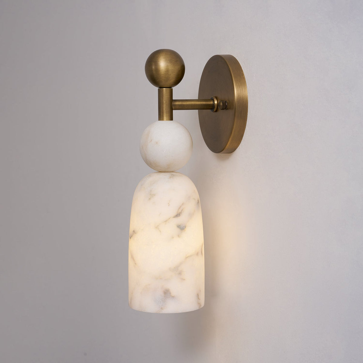Serafin aplique de pared de alabastro