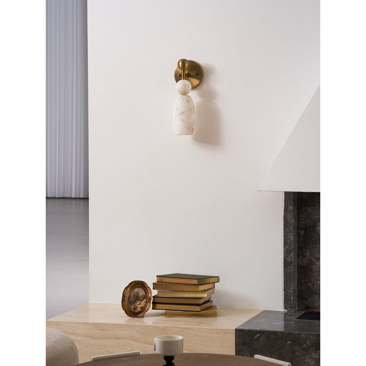 Serafin aplique de pared de alabastro