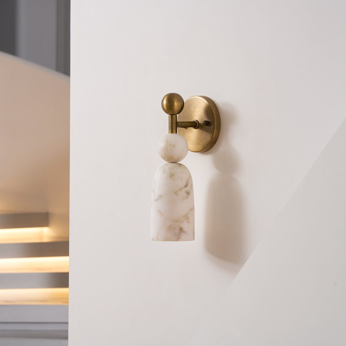 Serafin aplique de pared de alabastro