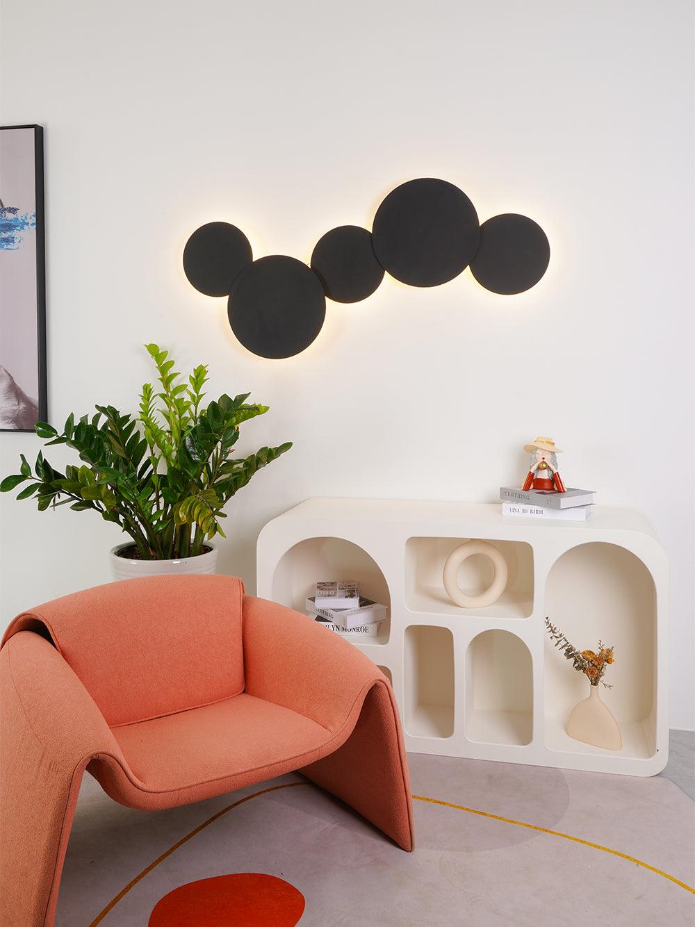 Arelis aplique de pared Geométrico Disco