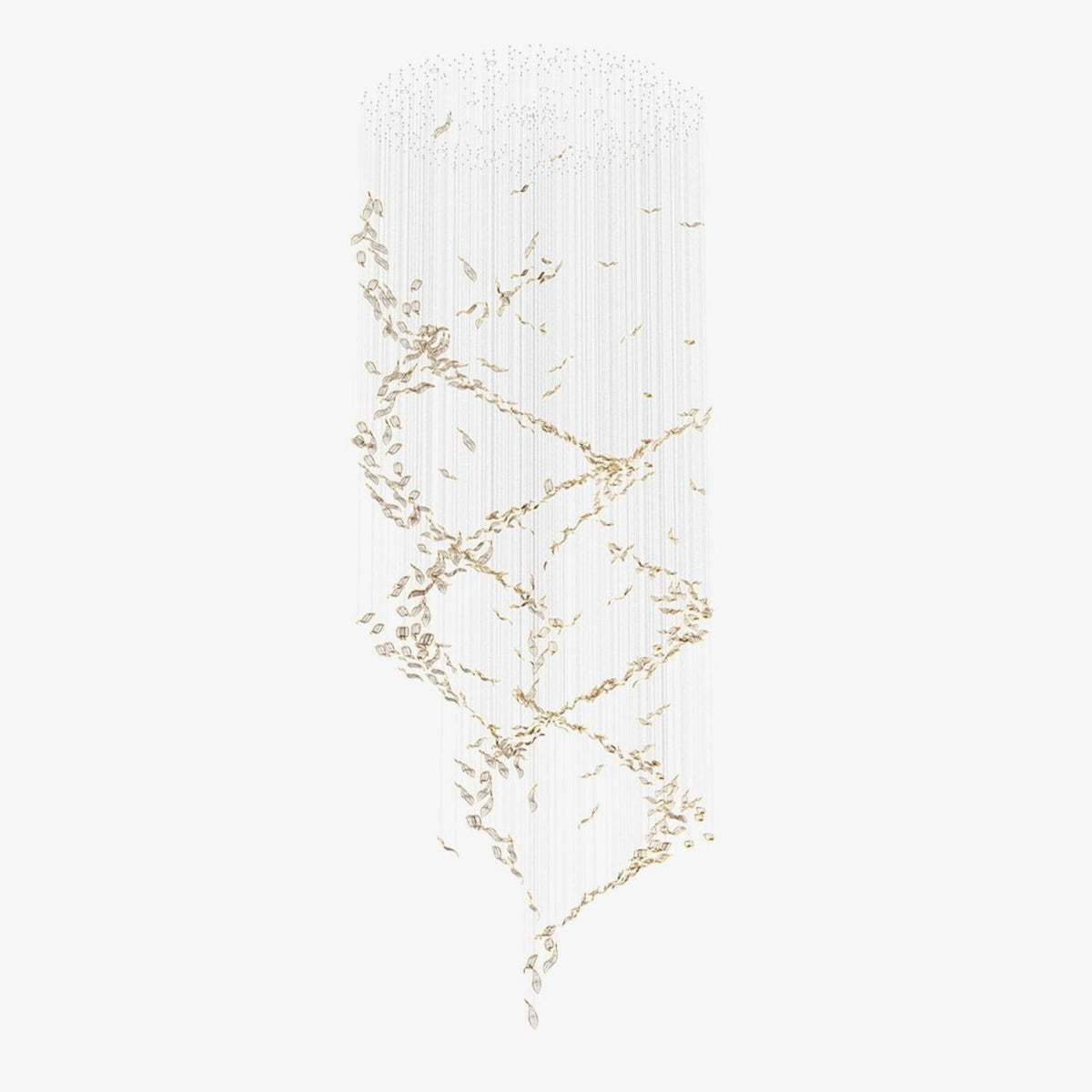 Velelora lámpara de araña Cascading Leaf Luxe