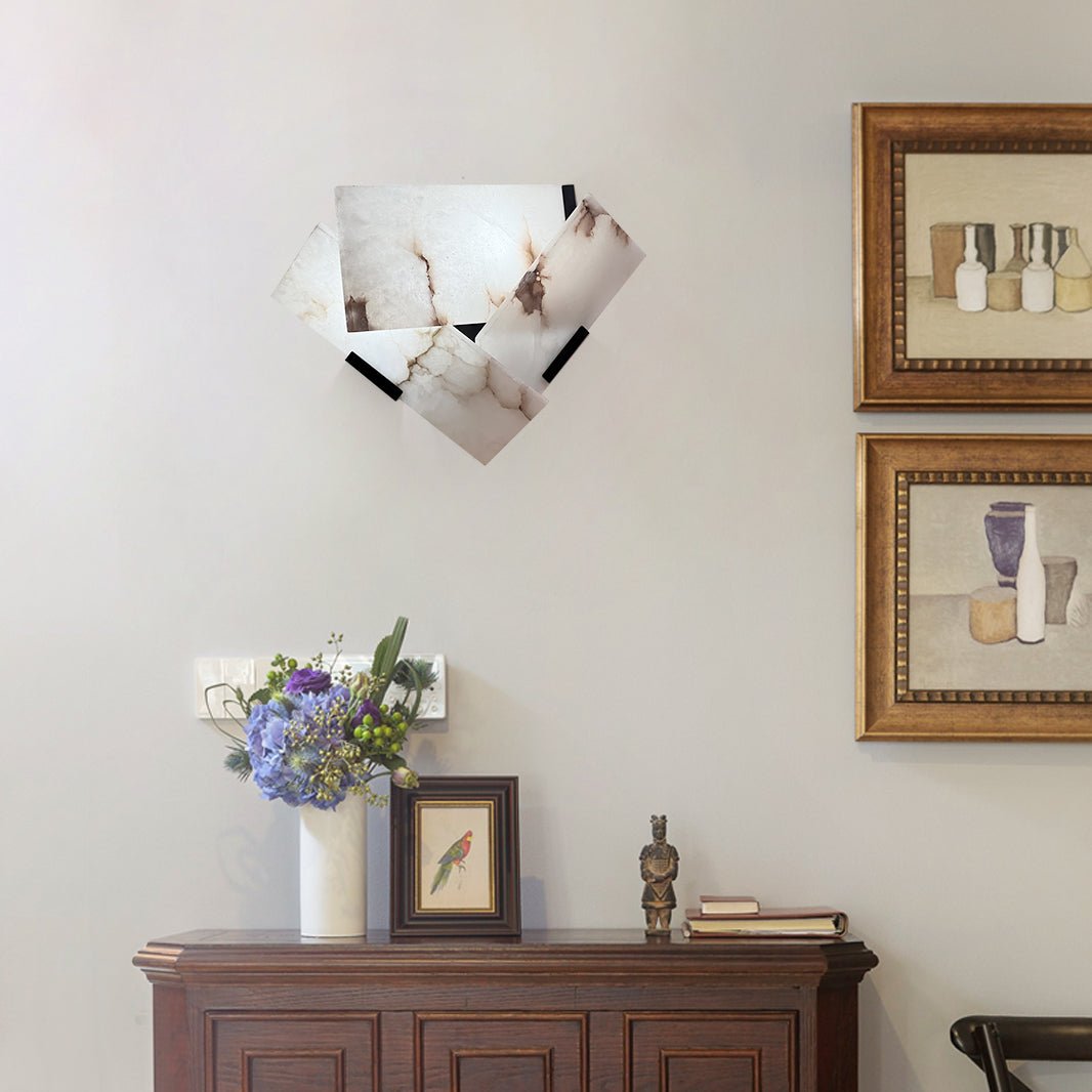 Eireeria aplique de pared de alabastro