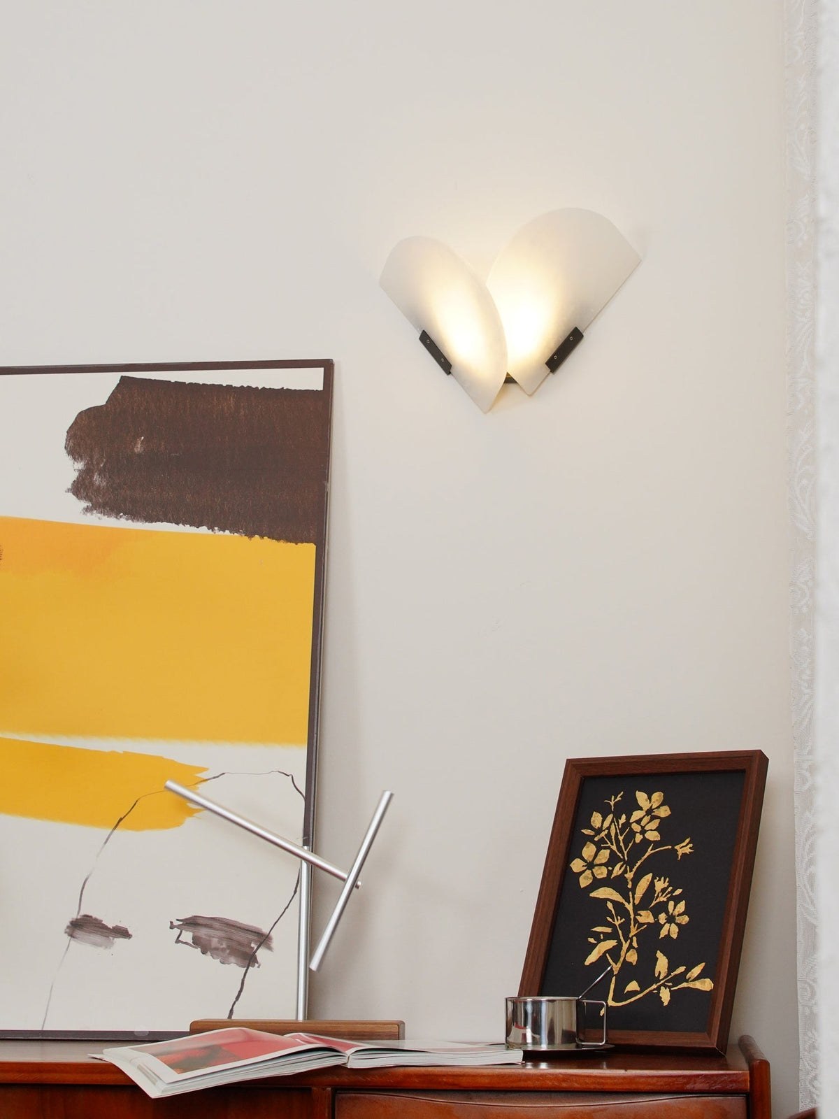 Pase aplique de pared Heart alabastro