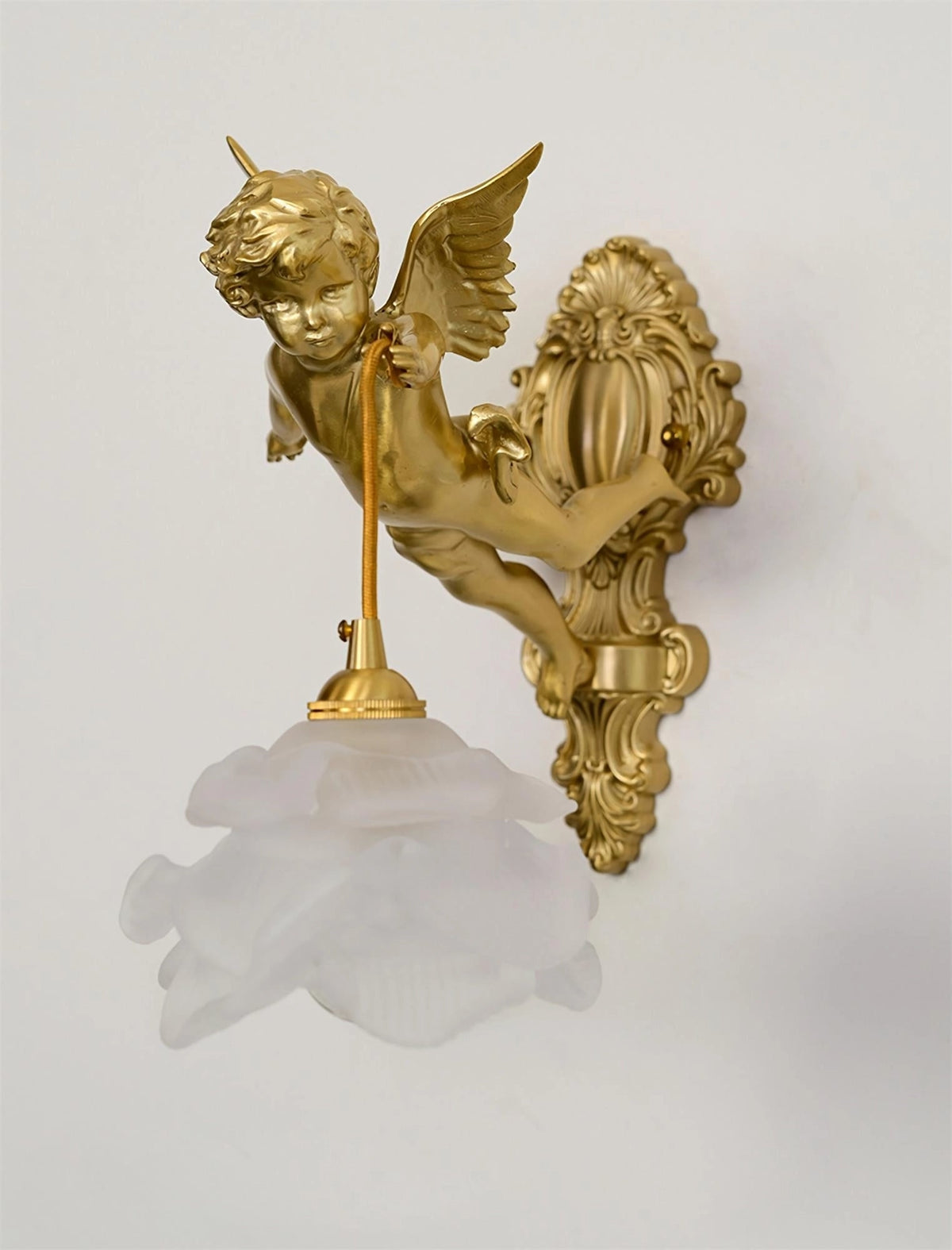 Bex aplique de pared Flying Angel de vidrio