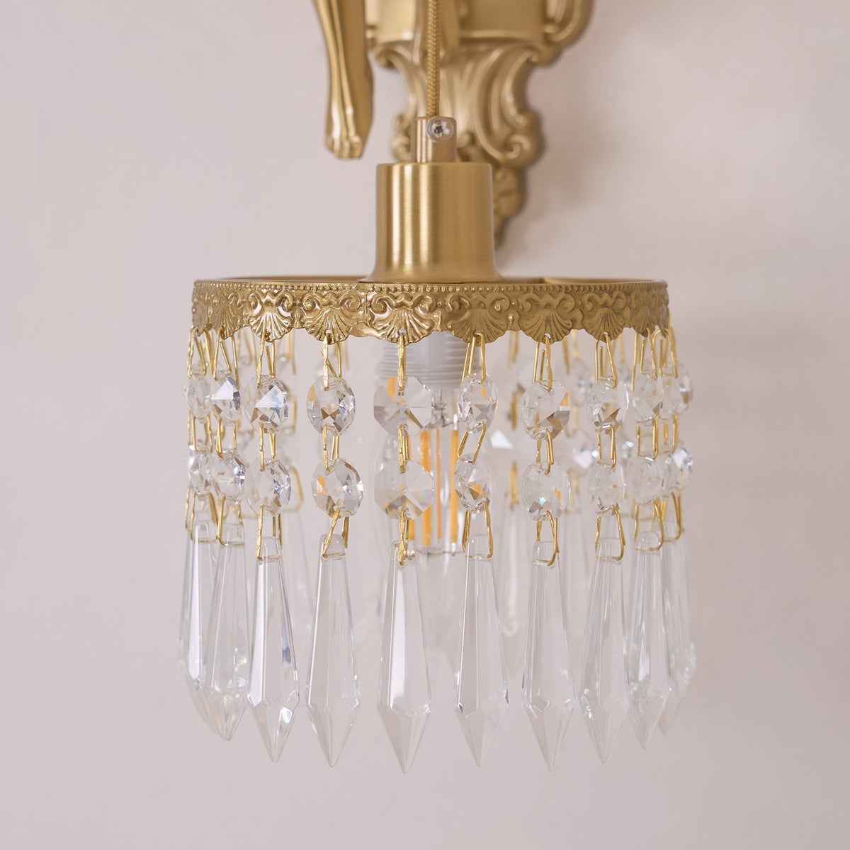 Bex aplique de pared Flying Angel de vidrio