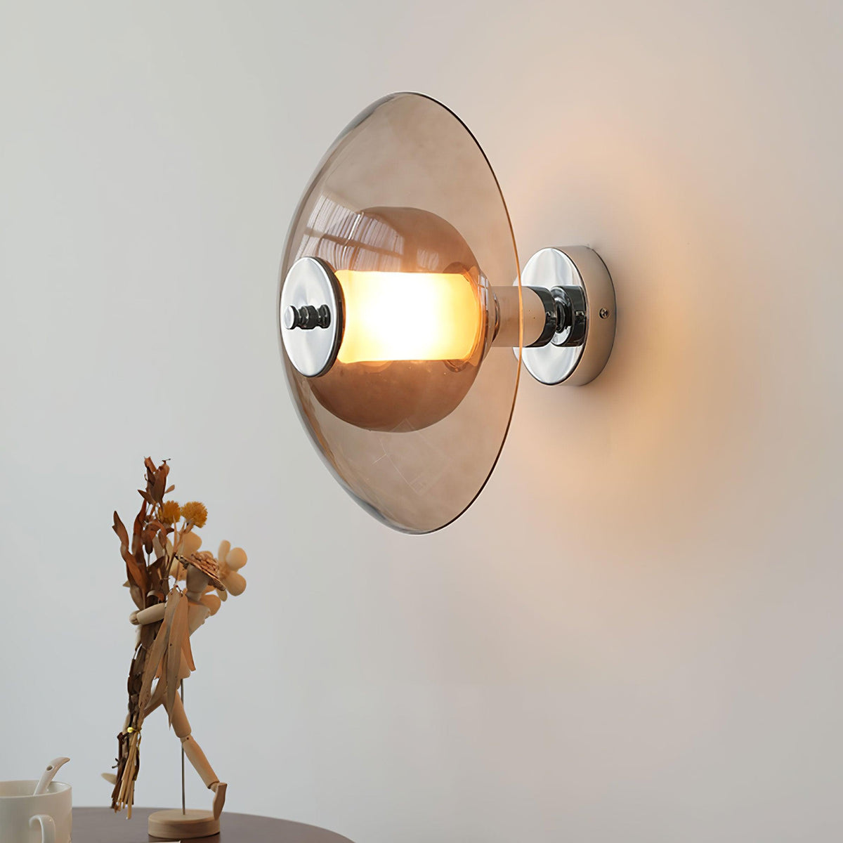 Vasolir aplique de pared Flying Saucer cromo