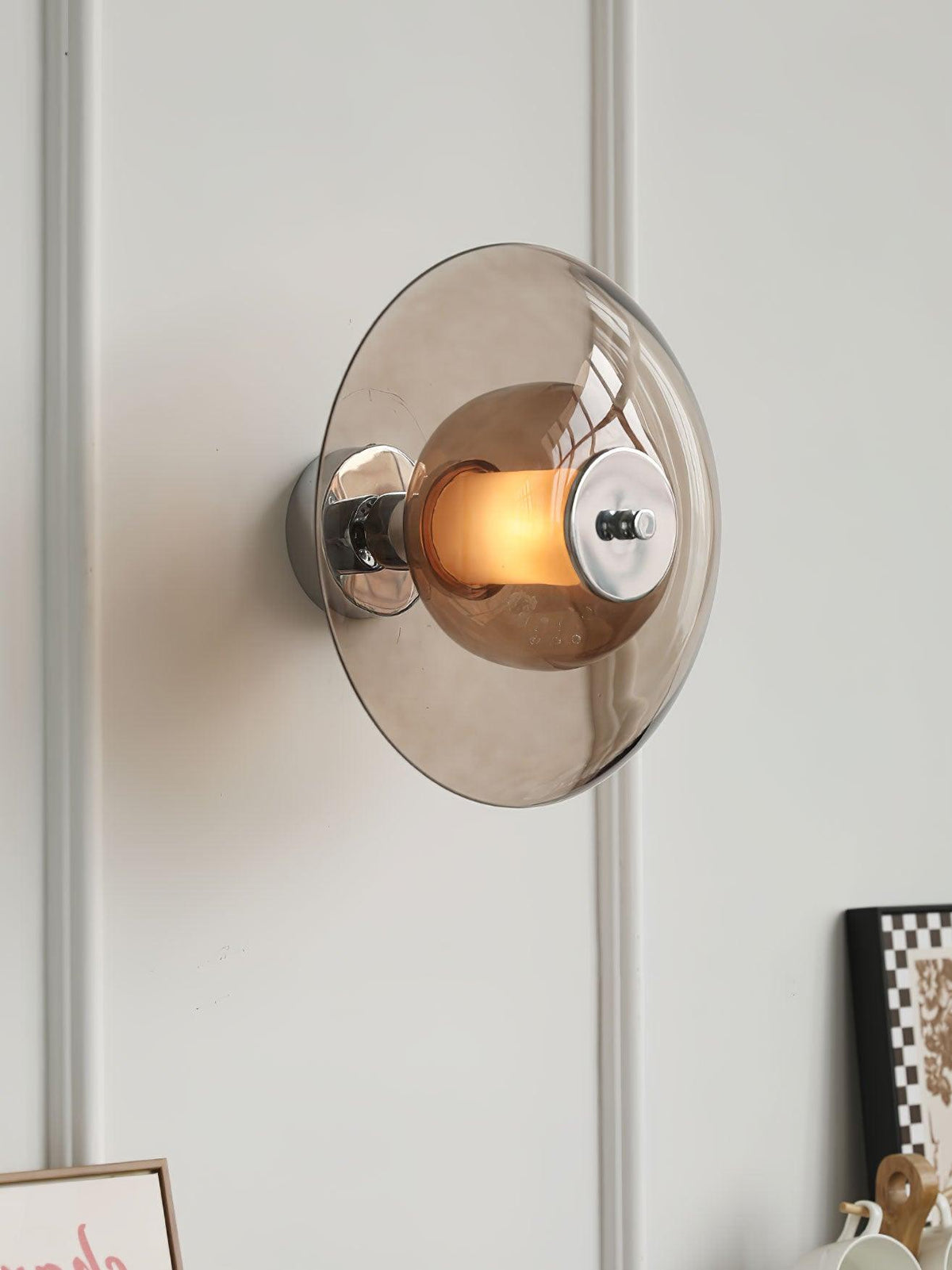 Vasolir aplique de pared Flying Saucer cromo