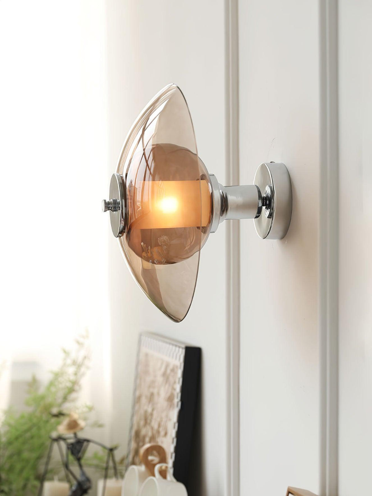 Vasolir aplique de pared Flying Saucer cromo
