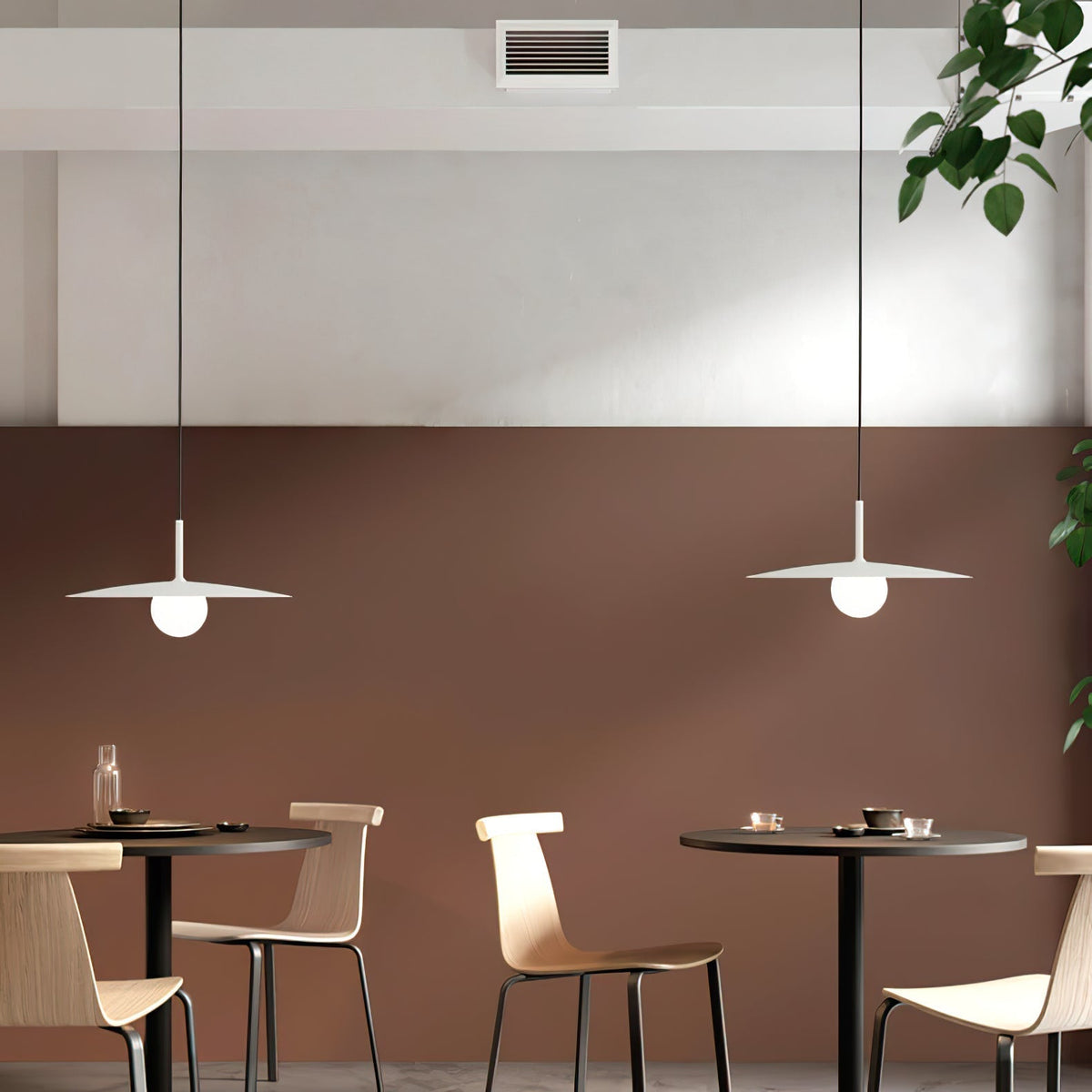 Norerise lámpara colgante pantalla de plato para sala de estar