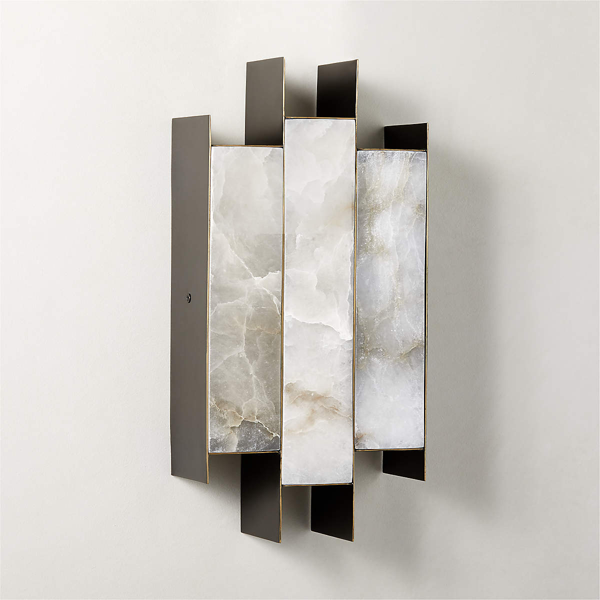 Finto aplique de pared Panel moderno alabastro