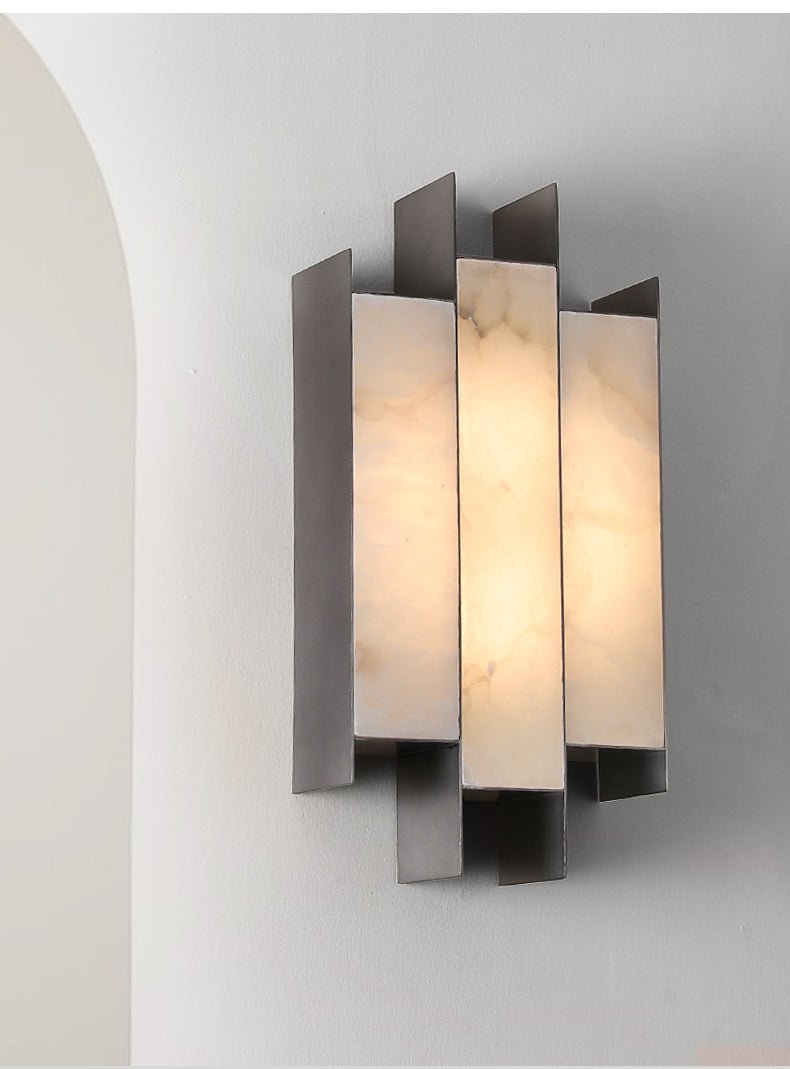 Finto aplique de pared Panel moderno alabastro