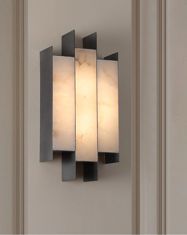 Finto aplique de pared Panel moderno alabastro