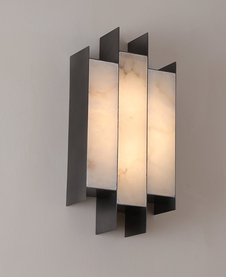 Finto aplique de pared Panel moderno alabastro