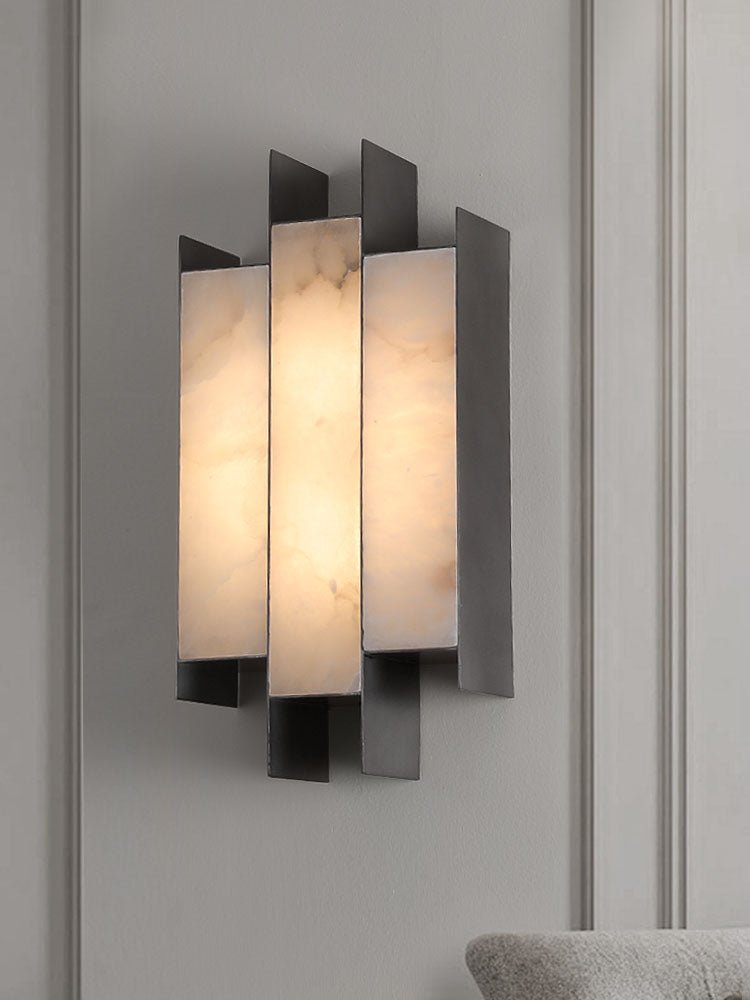 Finto aplique de pared Panel moderno alabastro
