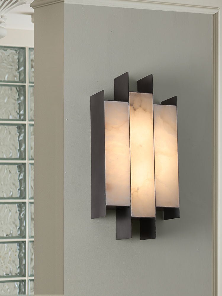 Finto aplique de pared Panel moderno alabastro
