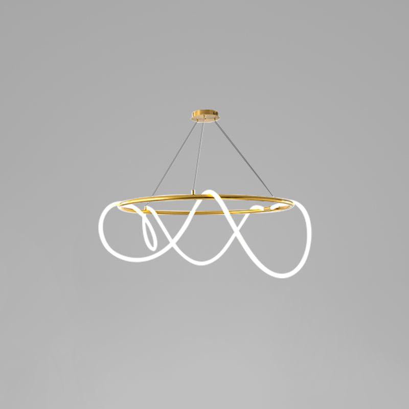 Vocor lámpara de araña Flexible Silicona Curva moderna Elegante