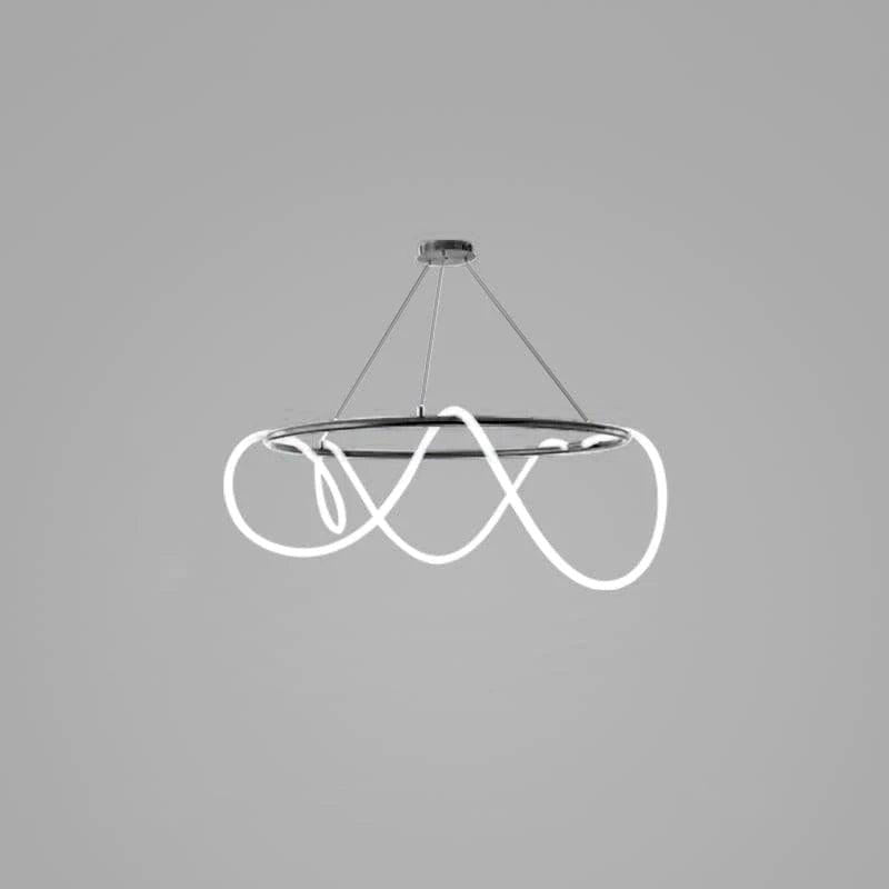 Vocor lámpara de araña Flexible Silicona Curva moderna Elegante