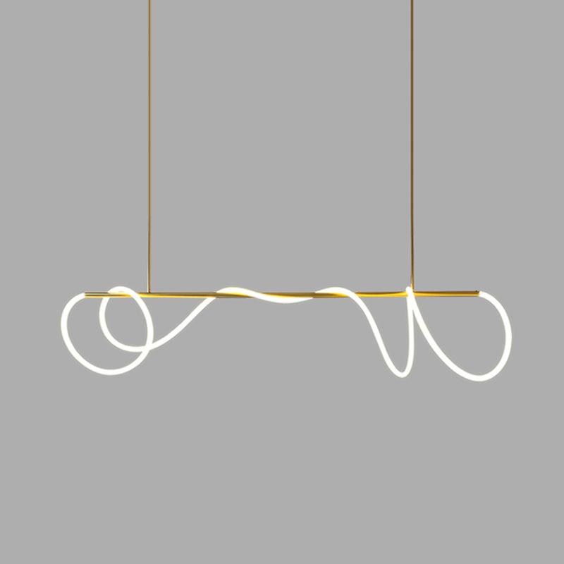 Vocor lámpara de araña Flexible Silicona Curva moderna Elegante