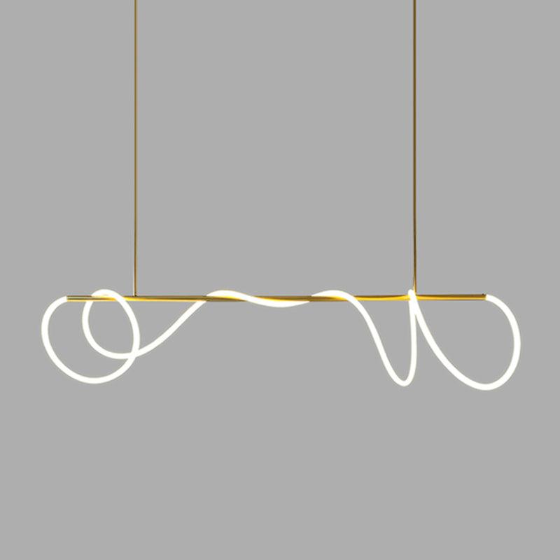 Vocor lámpara de araña Flexible Silicona Curva moderna Elegante