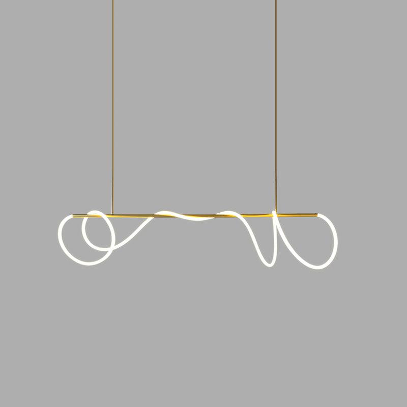 Vocor lámpara de araña Flexible Silicona Curva moderna Elegante