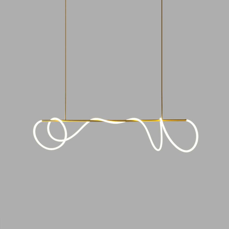 Vocor lámpara de araña Flexible Silicona Curva moderna Elegante