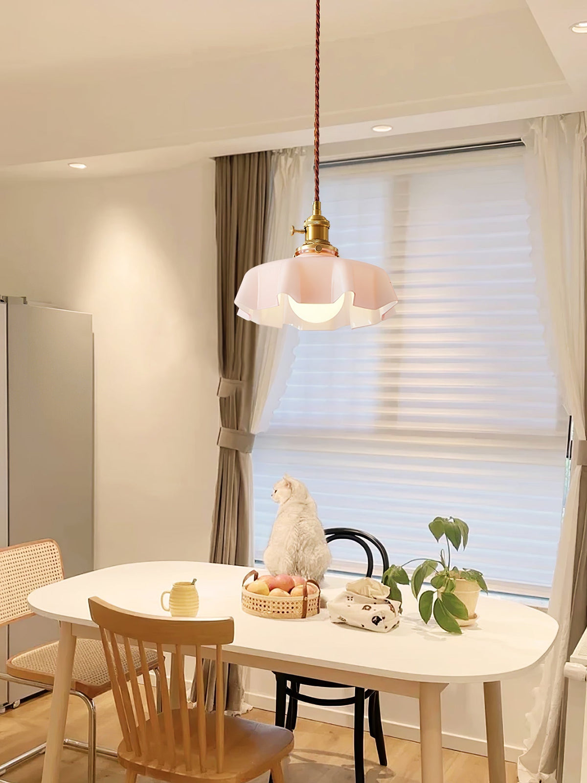 Liorivora lámpara colgante French Flower para comedor