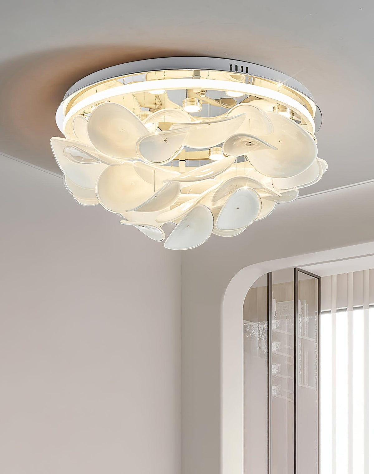 Viraalian lámpara de techo French Floral pétalo moderna