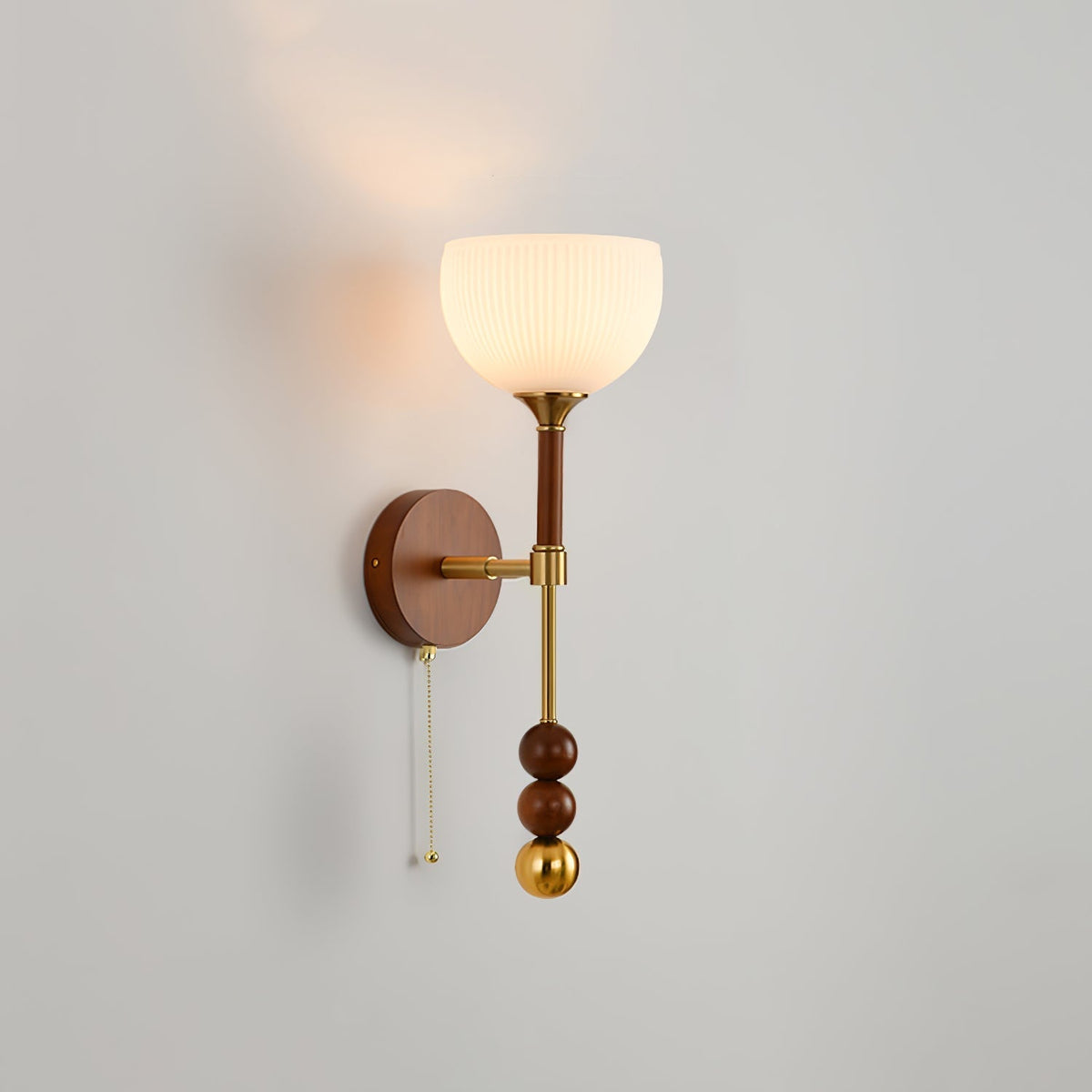 Hilda aplique de pared Roma elegancia de madera