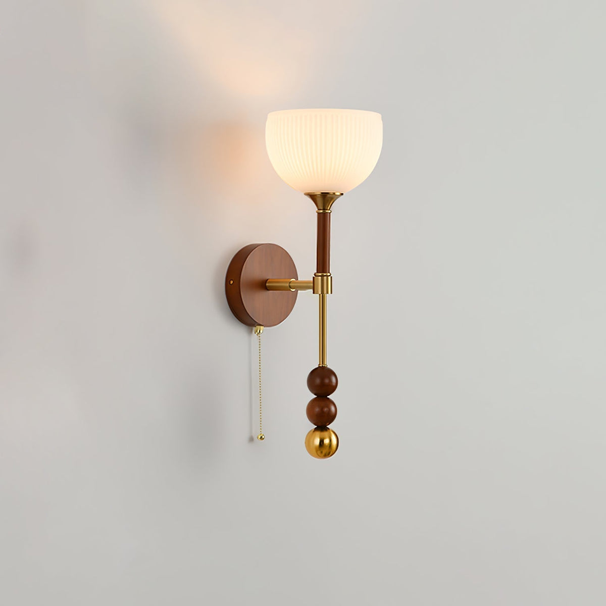 Hilda aplique de pared Roma elegancia de madera