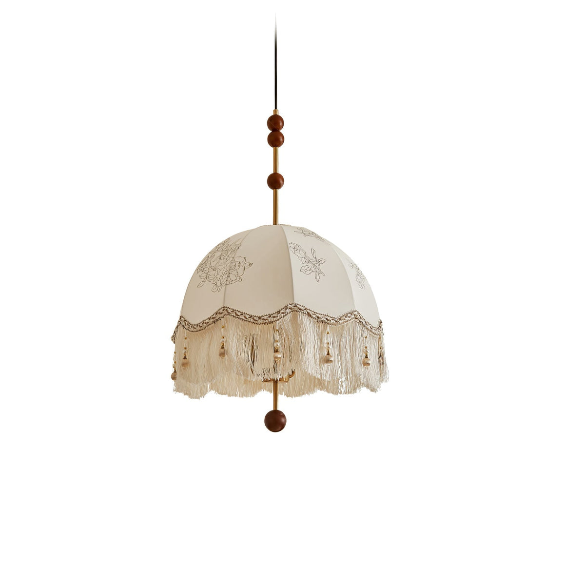 Banell lámpara colgante elegancia Fringe única