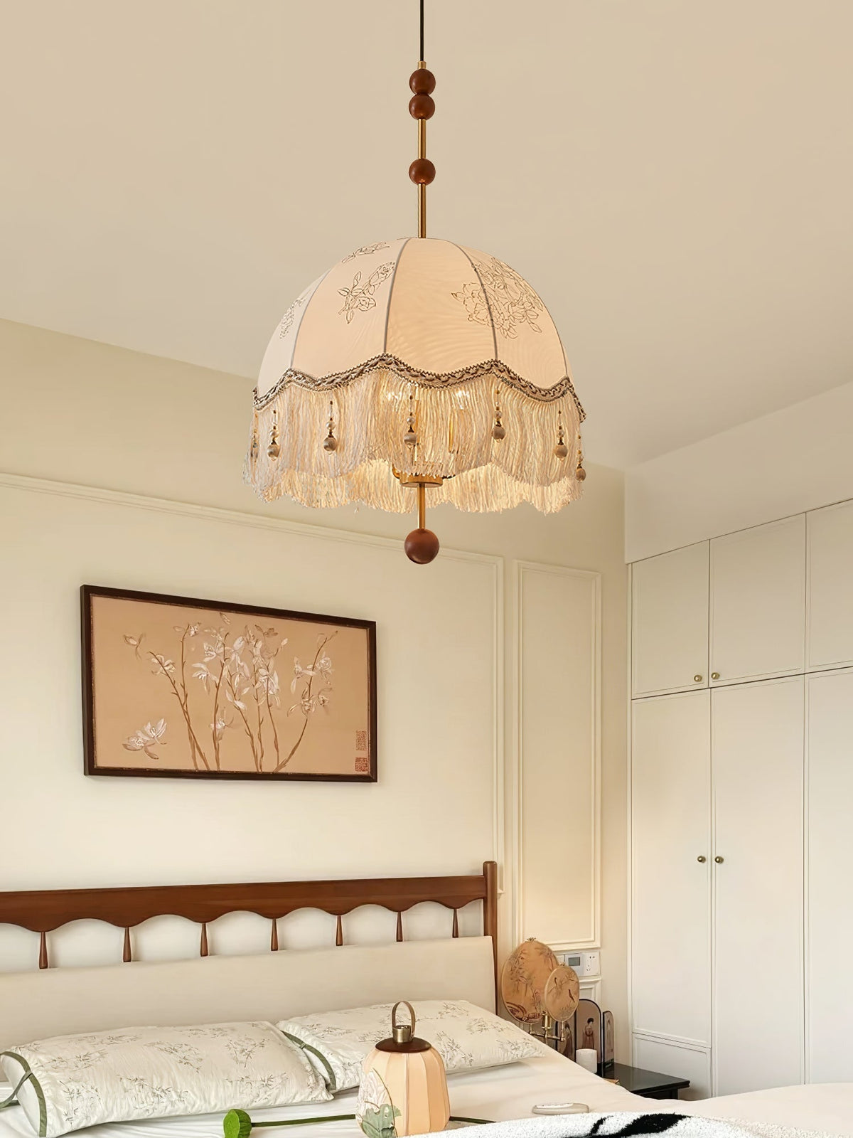 Banell lámpara colgante elegancia Fringe única