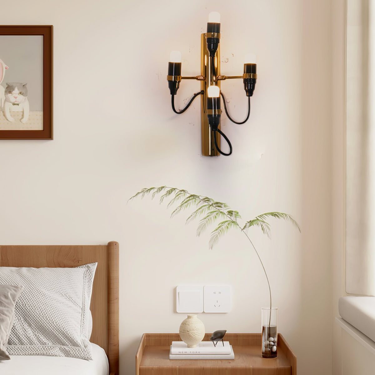 Myraeara aplique de pared clásico único