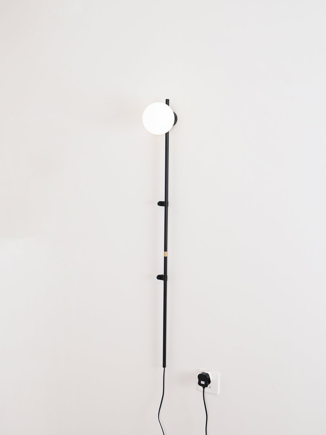 Curaeion aplique de pared moderno minimalista con vidrio y enchufe enchufable