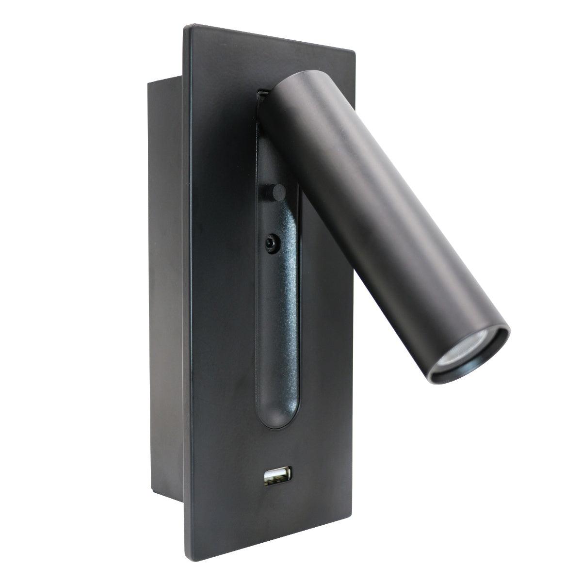 Aare Aplique de pared Minimalista Cabecera USB