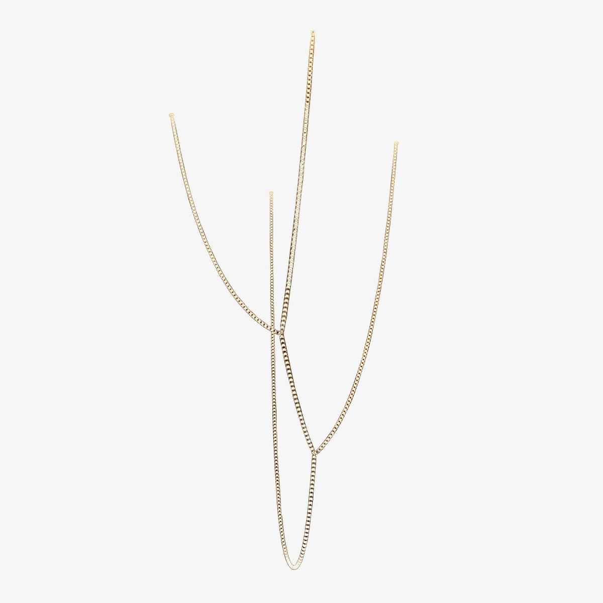 Elyisaine lámpara de araña cristal dorado LED 3-Line