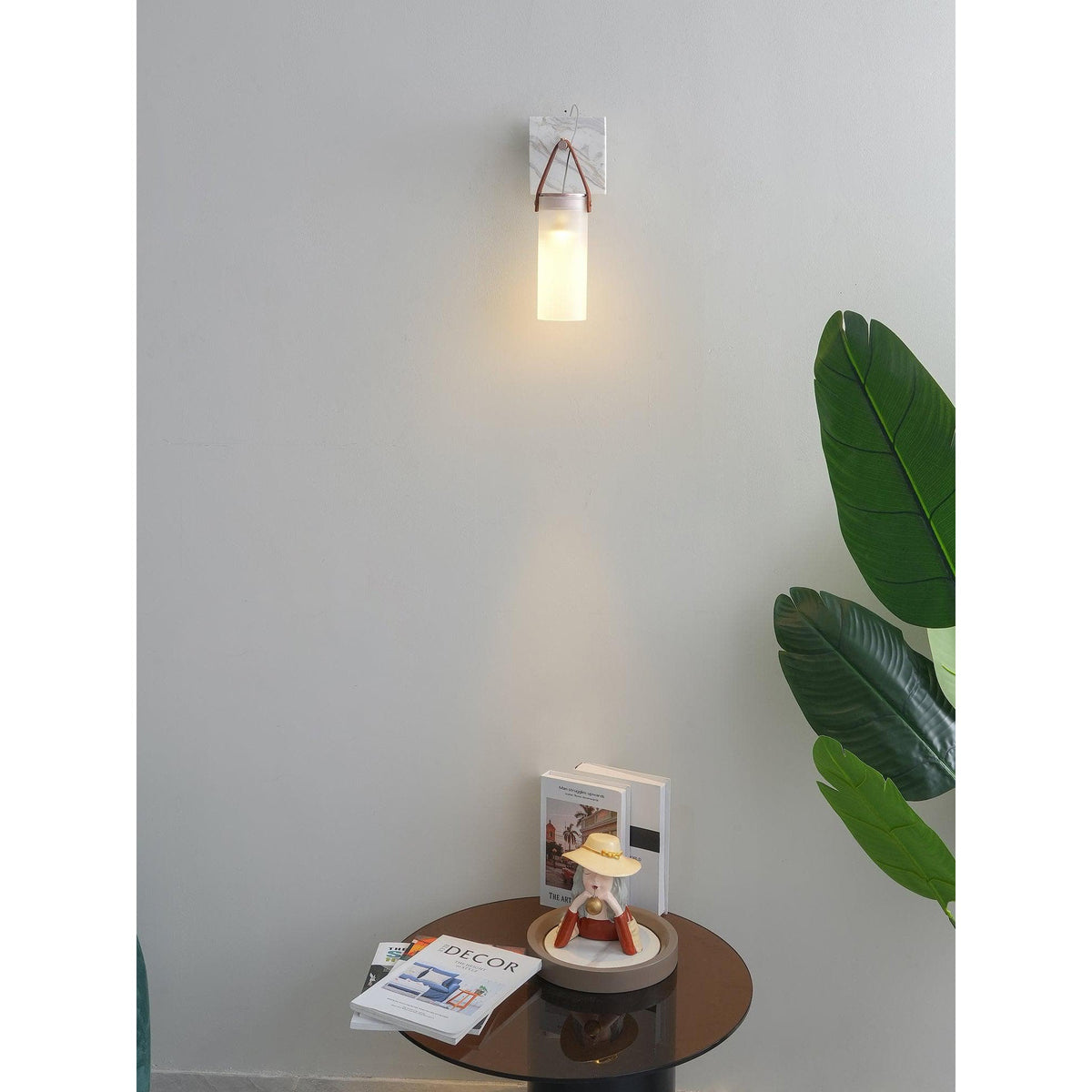 Celaliella aplique de pared con vidrio
