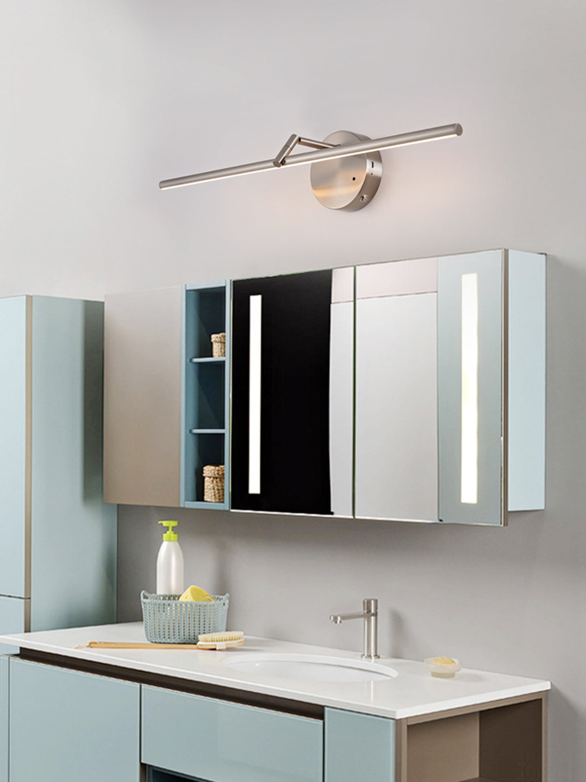 Suly aplique de pared Slim dorado recargable
