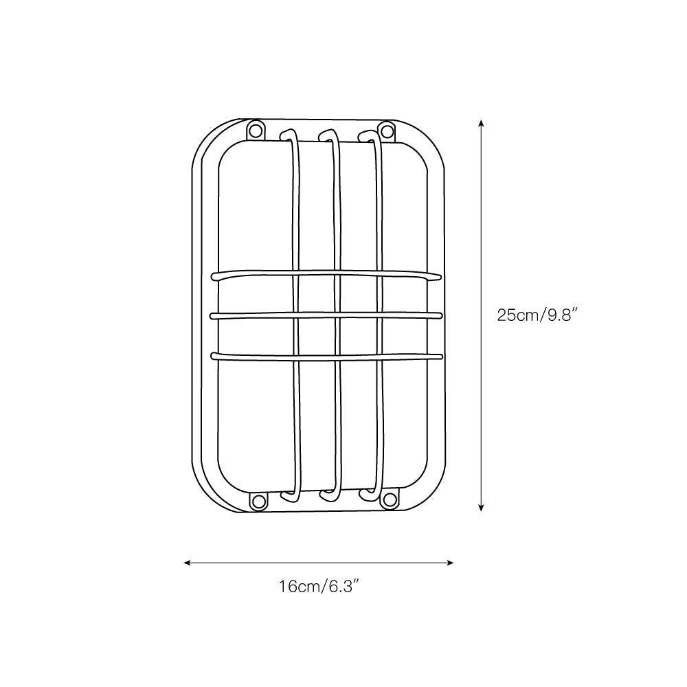 Norerella aplique de pared exterior