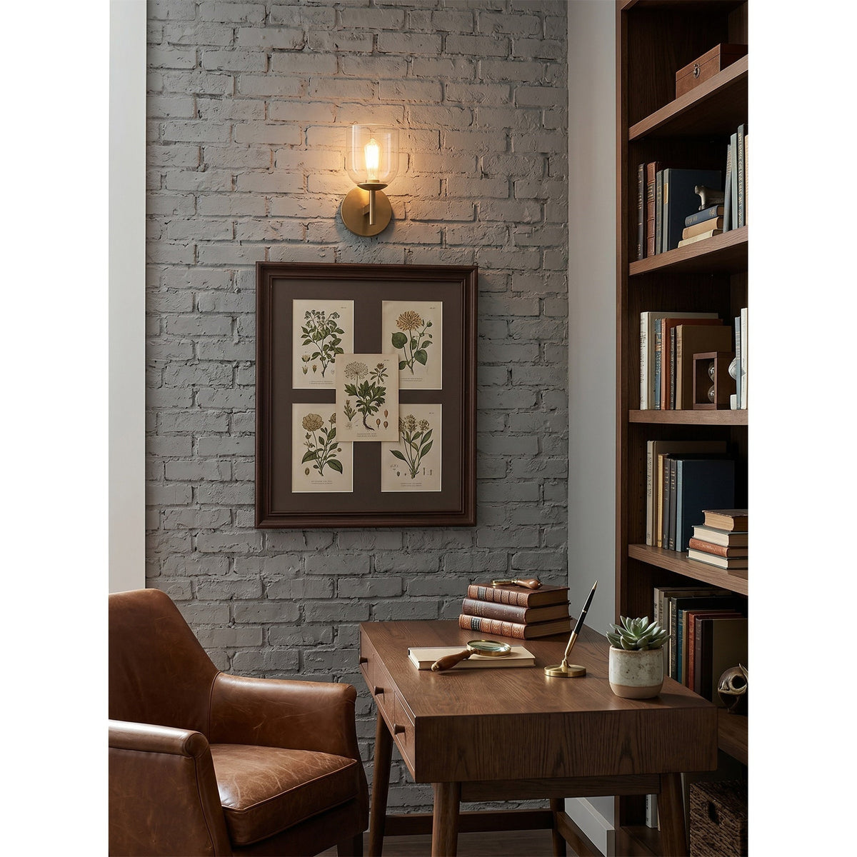 Lioraaya aplique de pared de vidrio