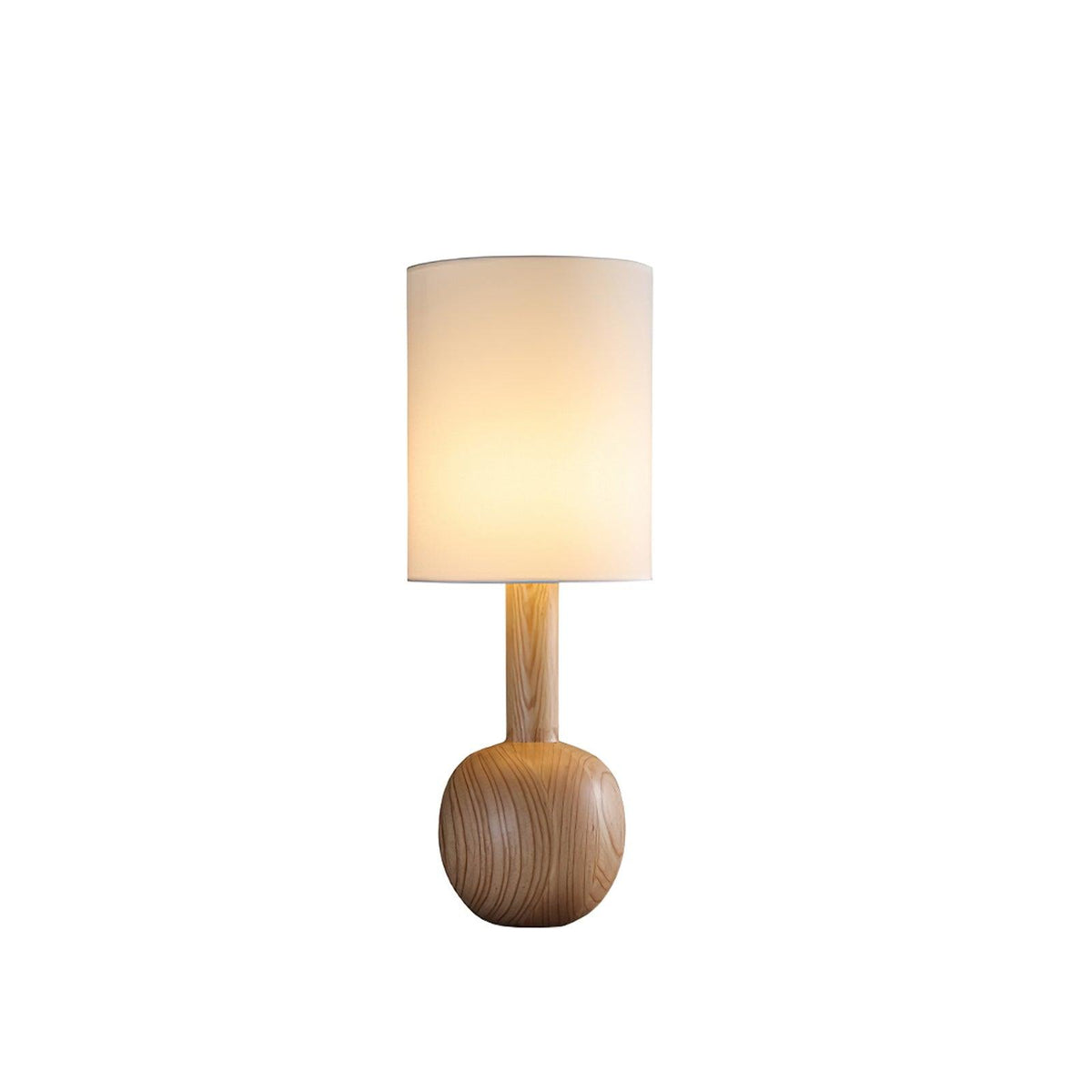 Ravmis lámpara de mesa rústica de madera